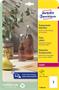 Label, 210x297 mm, polyester, AVERY ZWECKFORM, transparent, 25 label/pack
